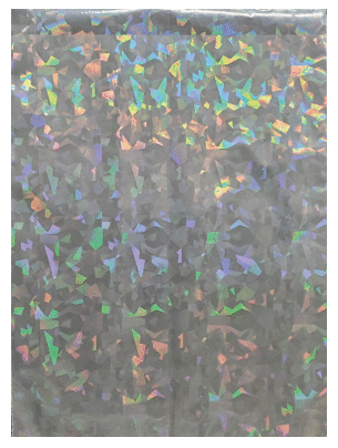 ホログラム、リップ付き袋