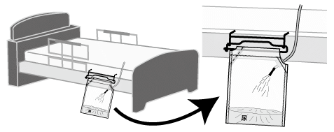 逆止弁構造になっているので、横にして置いても尿もれしません